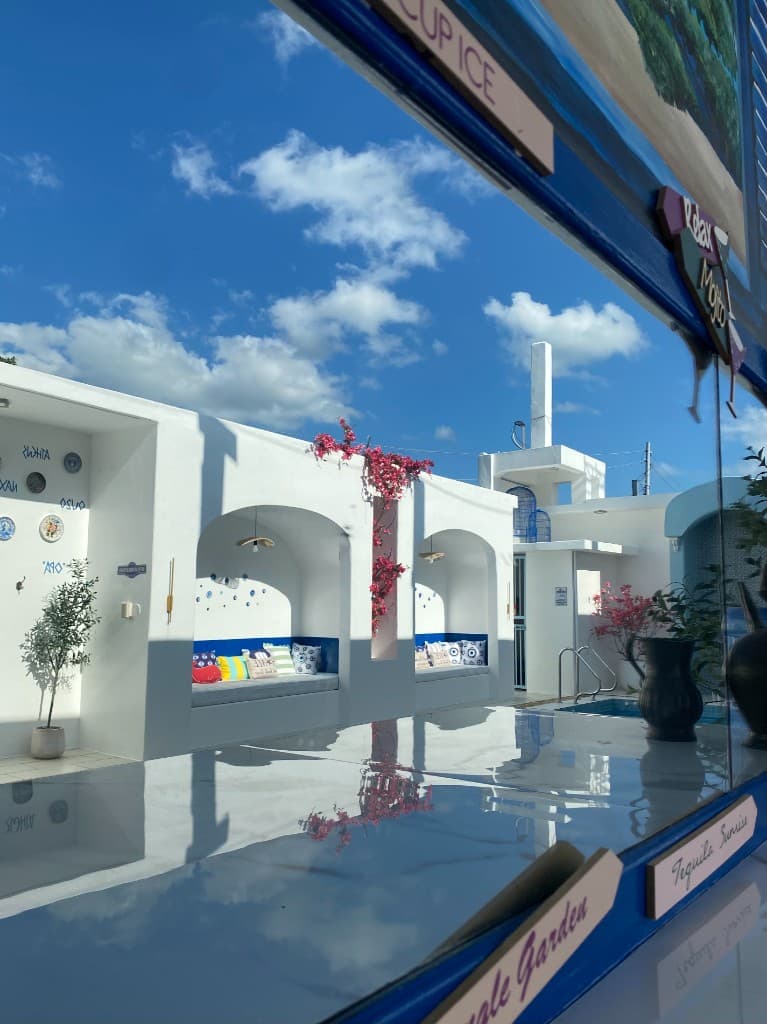 Pool Courtyard Reflection